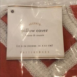 NWT Pottery Barn Pillow Cover. 12 X 24.